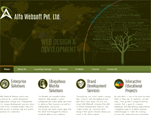 Tablet Screenshot of alfawebsoft.com